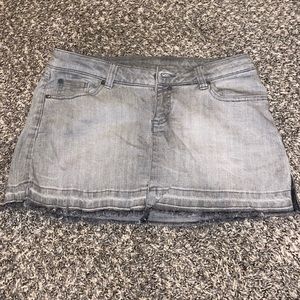 Hurley Gray Jean Skirt